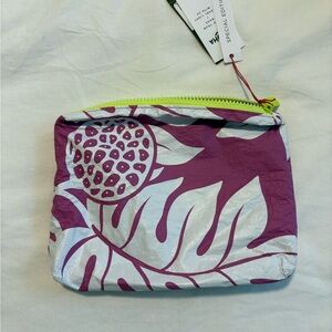 ALOHA Collection Purple and White Cosmetic Bag